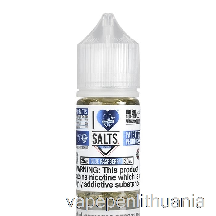 Mėlyna Avietė - Aš Myliu Druskas - 30 Ml 50 Mg Vape Skysčio